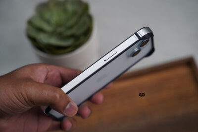 Silver Fiber Bumper for iPhone 15 (Bumper, not a Case)