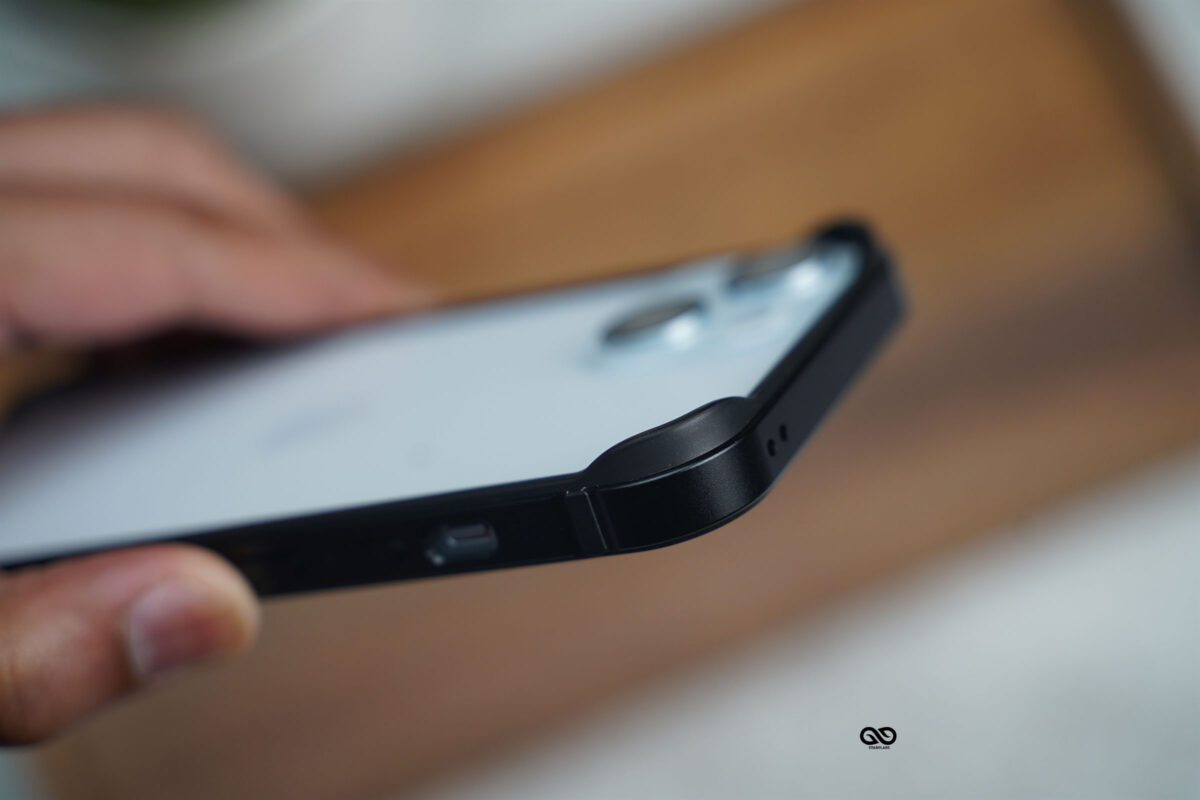 Black Fiber Bumper for iPhone 15 Plus (Bumper, not a Case)