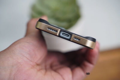 Copper Gold Fiber Bumper for iPhone 15 (Bumper, not a Case)