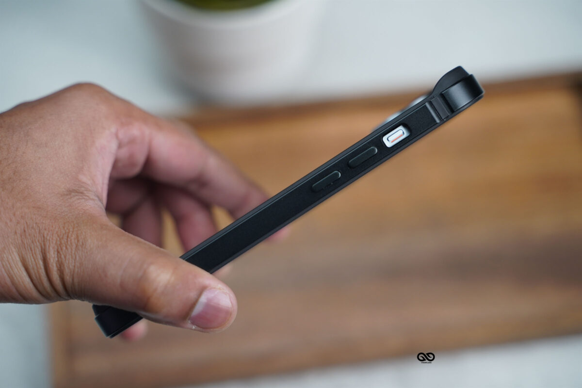 Black Fiber Bumper for iPhone 15 Plus (Bumper, not a Case)