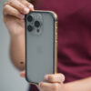 Copper Gold Fiber Bumper for iPhone 15 Pro (Bumper, not a Case)