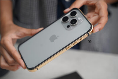 Copper Gold Fiber Bumper for iPhone 15 Pro (Bumper, not a Case)