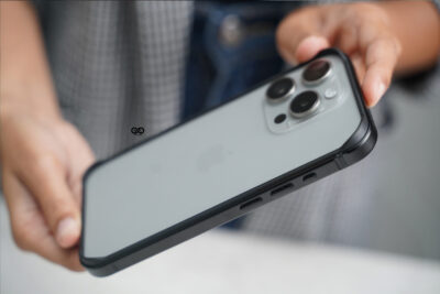 Black Fiber Bumper for iPhone 15 Pro Max (Bumper, not a Case)