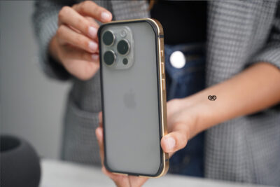 Copper Gold Fiber Bumper for iPhone 15 Pro (Bumper, not a Case)