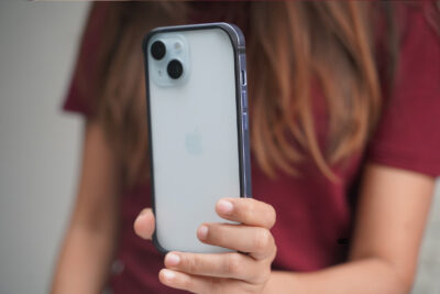 Blue Fiber Bumper for iPhone 15 Plus(Bumper, not a Case)