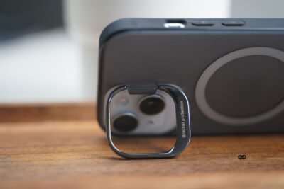 Smoky Black Magsafe Matte Finish Case with Kickstand Ring Feature