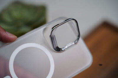 Smoky Black Magsafe Matte Finish Case with Kickstand Ring Feature