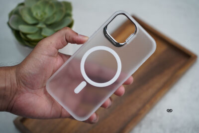 Smoky Black Magsafe Matte Finish Case with Kickstand Ring Feature