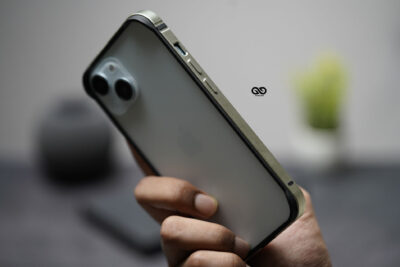 Light Yellow Fiber Bumper for iPhone 15 (Bumper, not a Case)