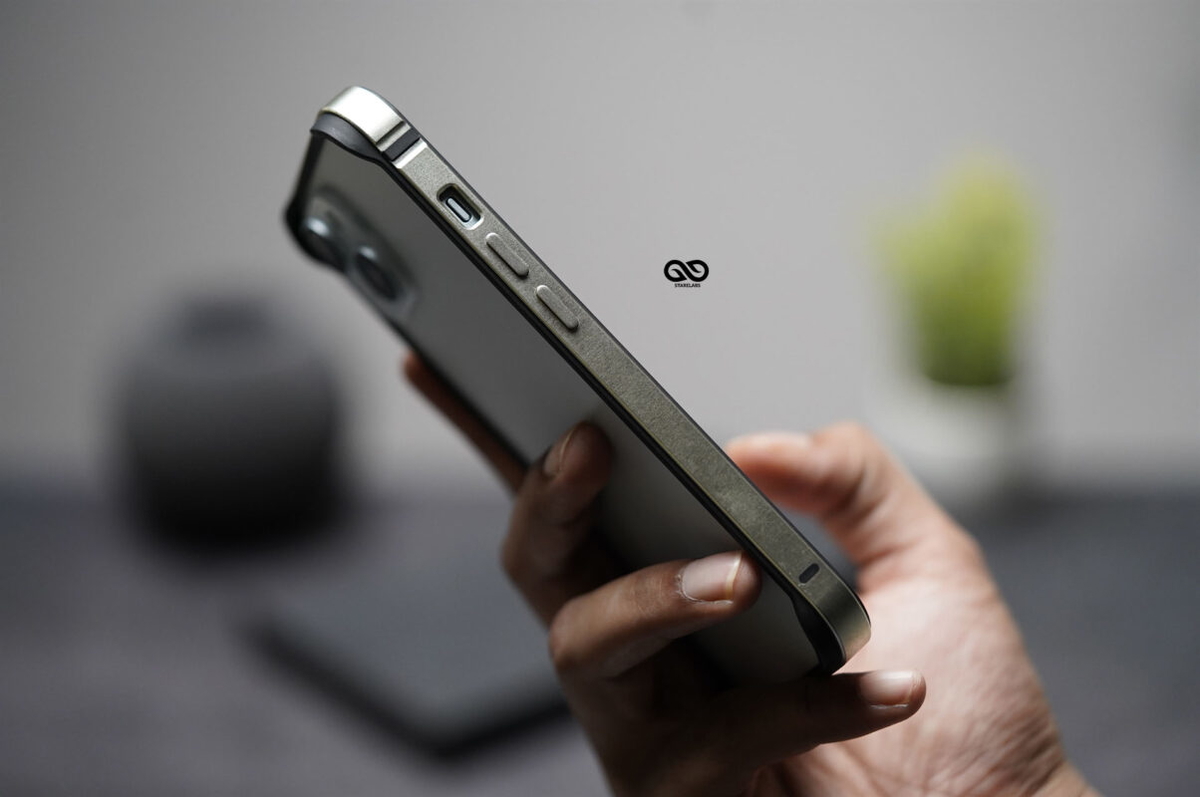 Light Yellow Fiber Bumper for iPhone 15 (Bumper, not a Case)