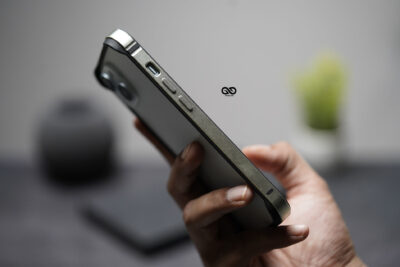 Light Yellow Fiber Bumper for iPhone 15 (Bumper, not a Case)