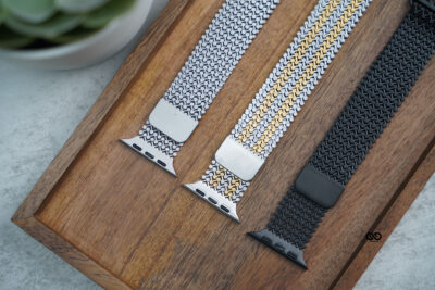 Magnetic closure stainless steel loop for Apple Watch 44MM 45MM 46MM Series 4 5 6 7 8 9 10 11 (SE 2 3 Gen)