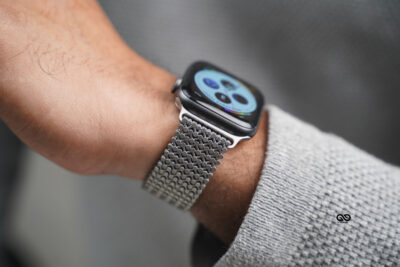 Magnetic closure stainless steel loop for Apple Watch 44MM 45MM 46MM Series 4 5 6 7 8 9 10 11 (SE 2 3 Gen)