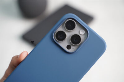 Storm Blue Magsafe Silicone Case For iPhone 15 Pro