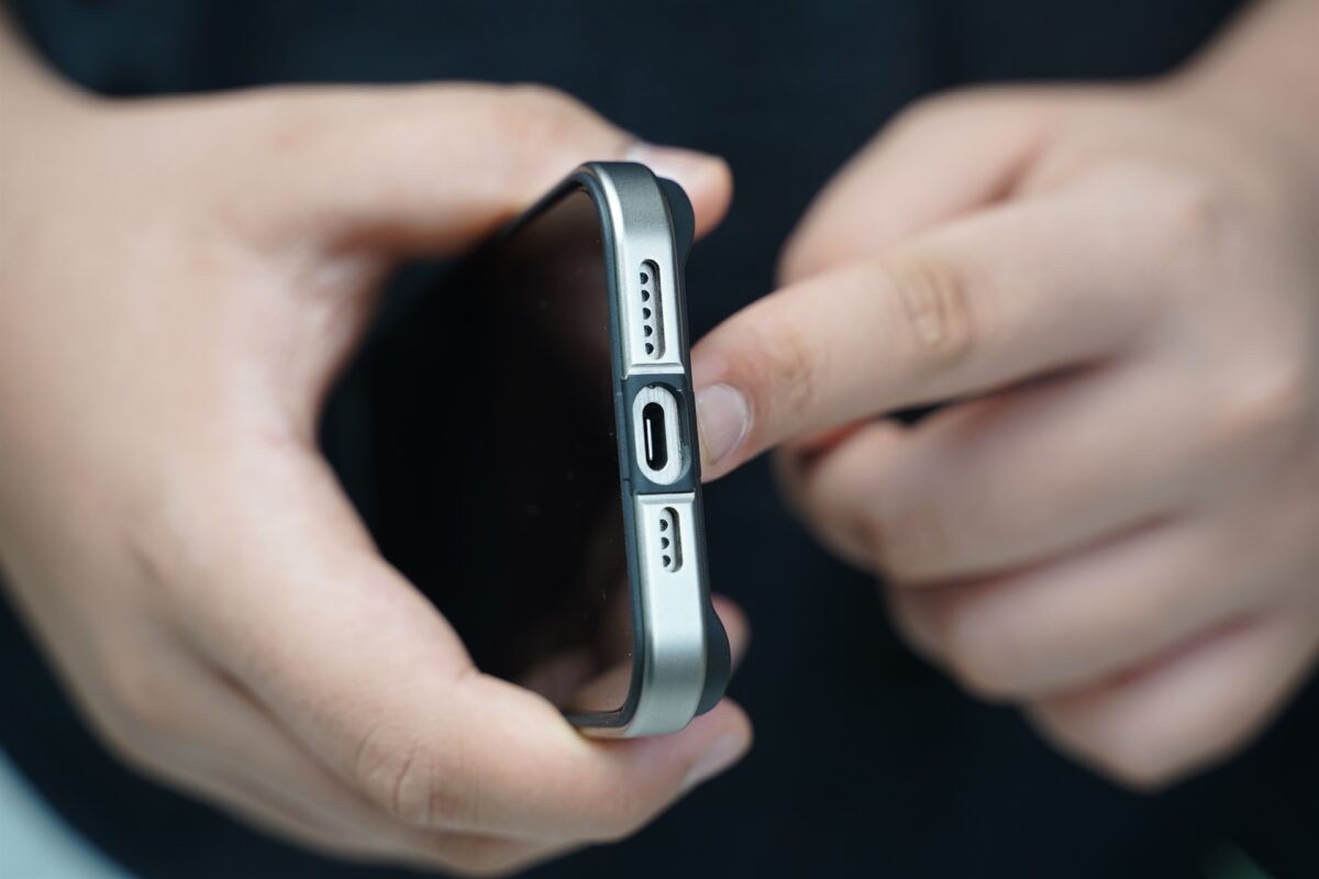 Natural titanium Fiber Bumper for iPhone 15 Pro (Bumper, not a Case)