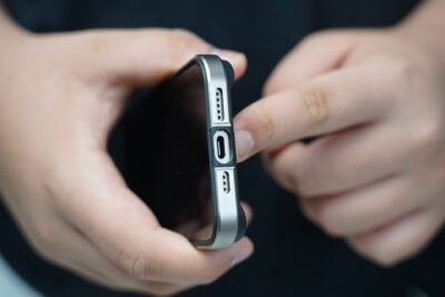 Natural titanium Fiber Bumper for iPhone 15 Pro (Bumper, not a Case)