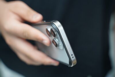 Natural titanium Fiber Bumper for iPhone 15 Pro (Bumper, not a Case)