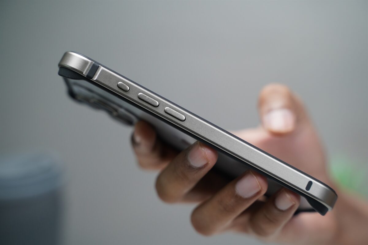 Natural titanium Fiber Bumper for iPhone 15 Pro (Bumper, not a Case)