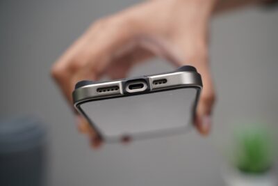 Natural titanium Fiber Bumper for iPhone 15 Pro (Bumper, not a Case)