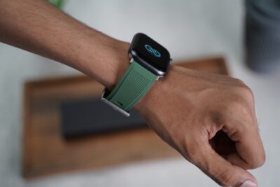 Forest Green Waterproof Silicone Sports Band with Buckle for Apple Watch 44MM 45MM 46MM Series 4 5 6 7 8 9 10 11 (SE 2 3 Gen)