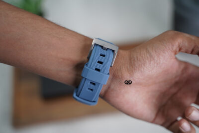 Cool Blue Waterproof Silicone Sports Band with Buckle for Apple Watch 44MM 45MM 46MM Series 4 5 6 7 8 9 10 11 (SE 2 3 Gen)