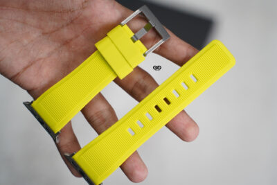 Electric Neon Waterproof Silicone Sports Band with Buckle for Apple Watch 44MM 45MM 46MM Series 4 5 6 7 8 9 10 11 (SE 2 3 Gen)