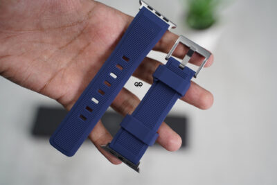 Deep Navy Waterproof Silicone Sports Band with Buckle For Apple Watch 49 (Series Ultra/Ultra 2/Ultra 3)