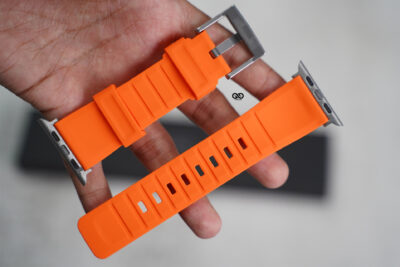 Ultra Orange Waterproof Silicone Sports Band with Buckle For Apple Watch 49 (Series Ultra/Ultra 2/Ultra 3)