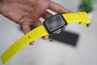 Electric Neon Waterproof Silicone Sports Band with Buckle for Apple Watch 44MM 45MM 46MM Series 4 5 6 7 8 9 10 11 (SE 2 3 Gen)