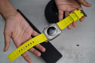 Electric Neon Waterproof Silicone Sports Band with Buckle For Apple Watch 49 (Series Ultra/Ultra 2/Ultra 3)