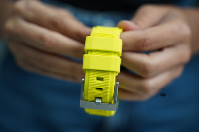 Electric Neon Waterproof Silicone Sports Band with Buckle for Apple Watch 44MM 45MM 46MM Series 4 5 6 7 8 9 10 11 (SE 2 3 Gen)