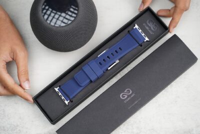 Deep Navy Waterproof Silicone Sports Band with Buckle For Apple Watch 49 (Series Ultra/Ultra 2/Ultra 3)