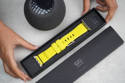 Electric Neon Waterproof Silicone Sports Band with Buckle for Apple Watch 44MM 45MM 46MM Series 4 5 6 7 8 9 10 11 (SE 2 3 Gen)