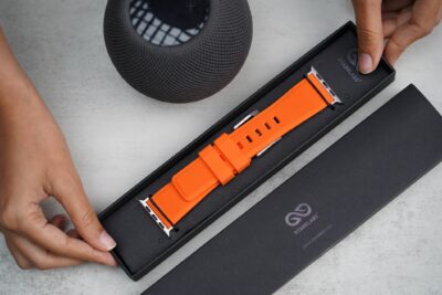 Ultra Orange Waterproof Silicone Sports Band with Buckle For Apple Watch 49 (Series Ultra/Ultra 2/Ultra 3)