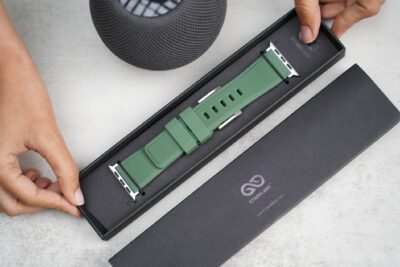 Forest Green Waterproof Silicone Sports Band with Buckle For Apple Watch 49 (Series Ultra/Ultra 2/Ultra 3)