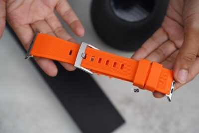Ultra Orange Waterproof Silicone Sports Band with Buckle For Apple Watch 49 (Series Ultra/Ultra 2/Ultra 3)