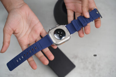 Deep Navy Waterproof Silicone Sports Band with Buckle For Apple Watch 49 (Series Ultra/Ultra 2/Ultra 3)