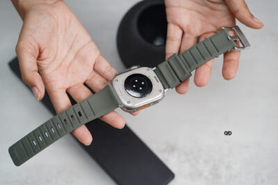Army Green Waterproof Silicone Sports Band with Buckle For Apple Watch 49 (Series Ultra/Ultra 2/Ultra 3)
