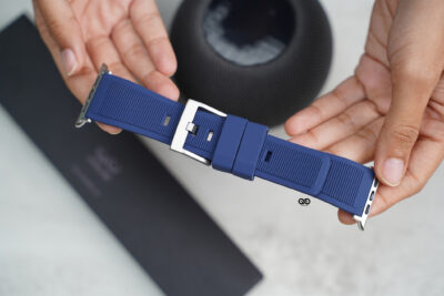 Deep Navy Waterproof Silicone Sports Band with Buckle For Apple Watch 49 (Series Ultra/Ultra 2/Ultra 3)