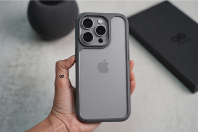 Natural Grey Defender Rugged Protective Case for iPhone 15 Pro Max