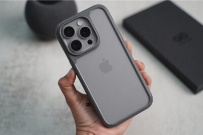 Natural Grey Defender Rugged Protective Case for iPhone 15 Pro Max