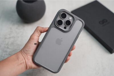 Natural Grey Defender Rugged Protective Case for iPhone 15 Pro Max