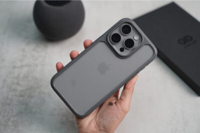 Natural Grey Defender Rugged Protective Case for iPhone 15 Pro Max