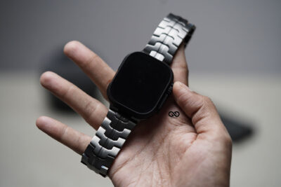 Titanium Link Chain Strap For Apple Watch 49 (Series Ultra/Ultra 2/Ultra 3)