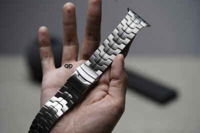 Titanium Link Chain Strap For Apple Watch 49 (Series Ultra/Ultra 2/Ultra 3)