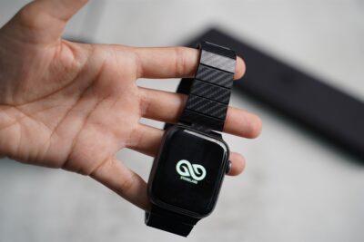 Carbon Textured Strap With Magnetic Closure for Apple Watch 44MM 45MM 46MM Series 4 5 6 7 8 9 10 11 (SE 2 3 Gen)
