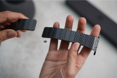 Carbon Textured Strap With Magnetic Closure for Apple Watch 44MM 45MM 46MM Series 4 5 6 7 8 9 10 11 (SE 2 3 Gen)
