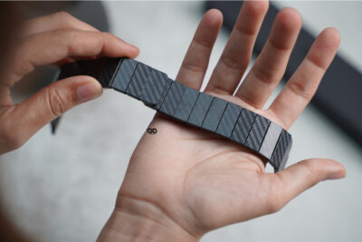 Carbon Textured Strap With Magnetic Closure for Apple Watch 44MM 45MM 46MM Series 4 5 6 7 8 9 10 11 (SE 2 3 Gen)