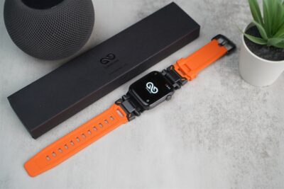Titanium Buckle Band With Silicone Strap For Apple Watch 44MM 45MM 46MM Series 4 5 6 7 8 9 10 11 (SE 2 3 Gen)