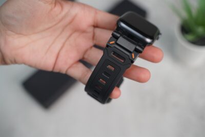 Titanium Buckle Band With Silicone Strap For Apple Watch 44MM 45MM 46MM Series 4 5 6 7 8 9 10 11 (SE 2 3 Gen)